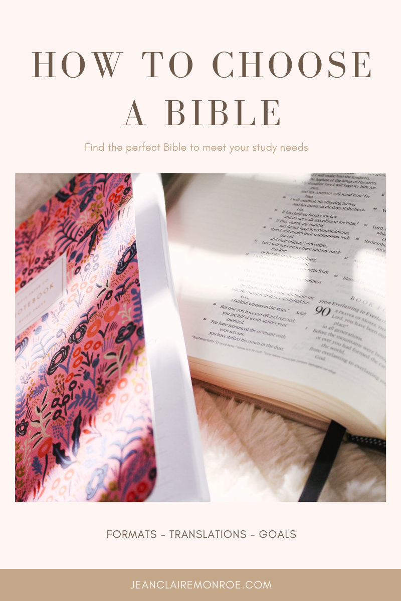 how to choose a bible